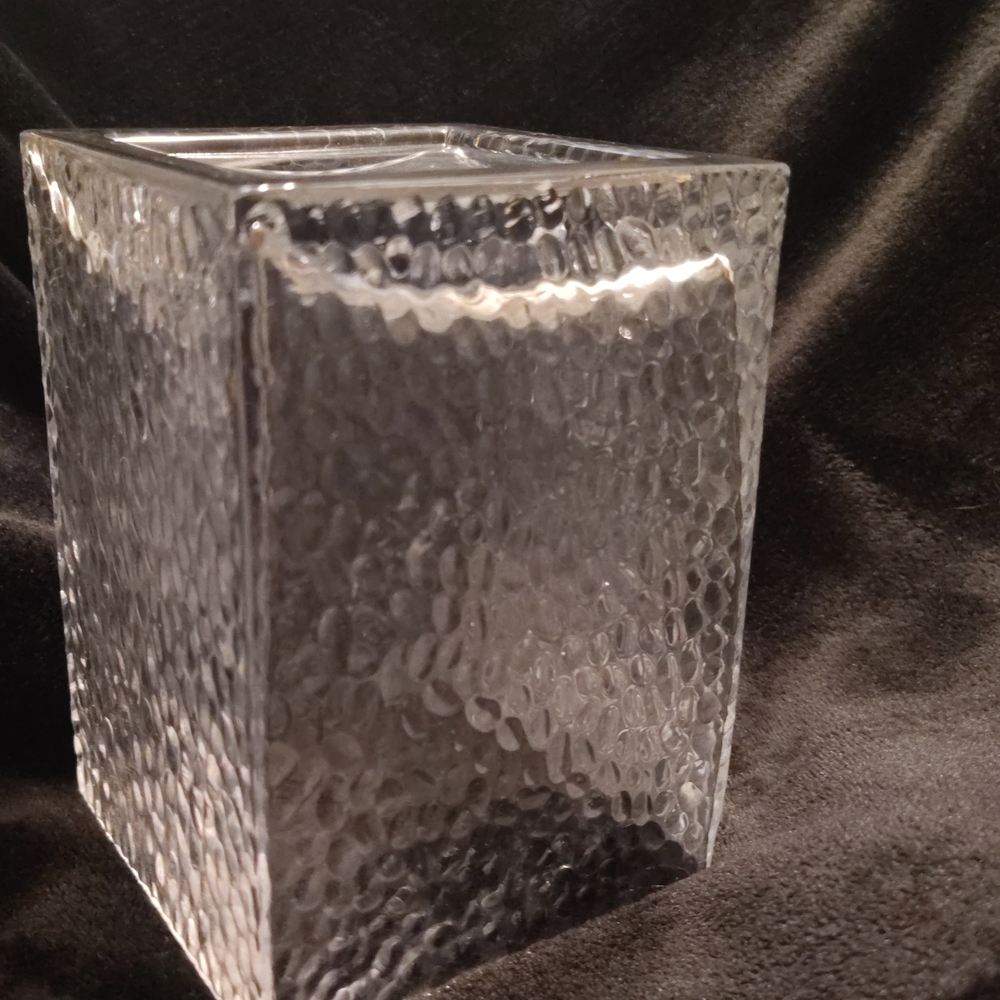 Elegant Textured Glass Vase